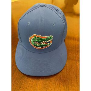 Nike‎ True Blue University of Florida Gator Logo Cap Hat Size 7 3/8 Embroidered